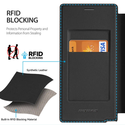 Slim Magnetic S24 Ultra Case with Kickstand & Card Slot - Odin case